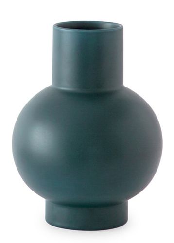 Strøm XL Earthenware Vase - Green - RAAWII - Modalova