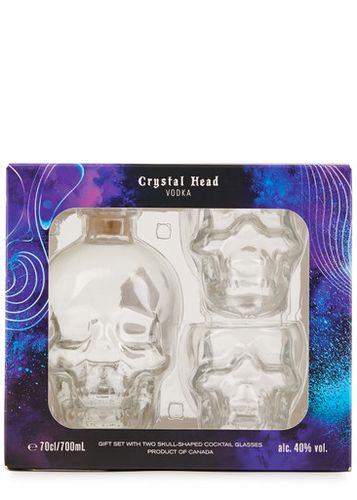 Vodka & Skull-Shaped Cocktail Glasses, Gift Set - Crystal Head Vodka - Modalova