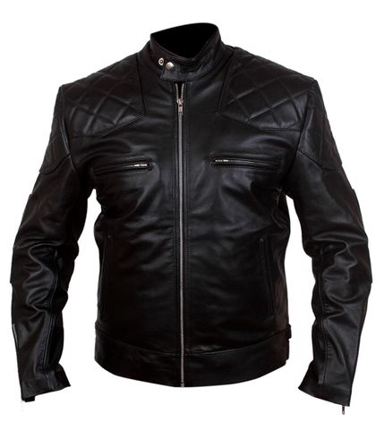 Sale David Beckham Real Leather Black Jacket 3XL - Feather skin - Modalova