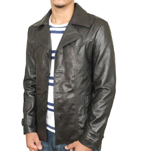 Men's Fashion Genuine Leather Jacket FSH113 - Feather skin - Modalova