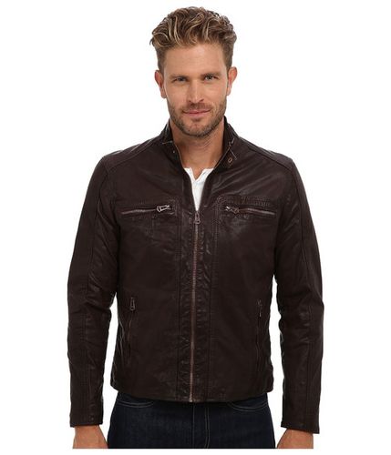 Men's Fashion Genuine Leather Jacket FSH117 - Feather skin - Modalova
