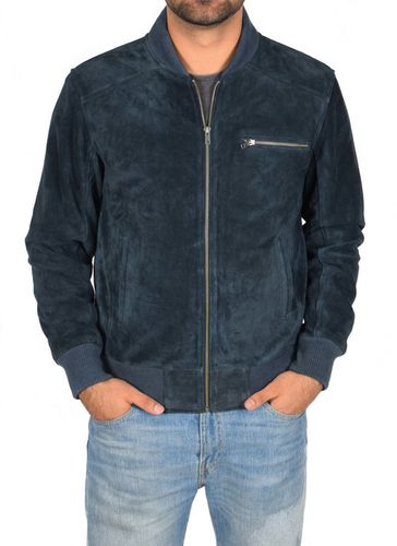 Men's Fashion Genuine Leather Suede Jacket FSH081 - Feather skin - Modalova