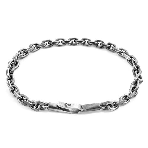 Halyard Sail Silver Chain Bracelet - ANCHOR & CREW - Modalova