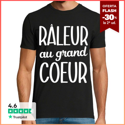 Camiseta Hombre Manga Corta gruñón con un gran corazón - latostadora.com - Modalova