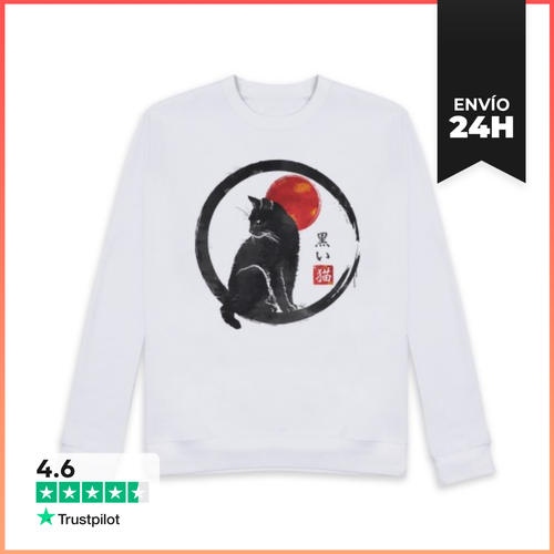 Sudadera Unisex Black Cat LaTostadora - latostadora.com - Modalova
