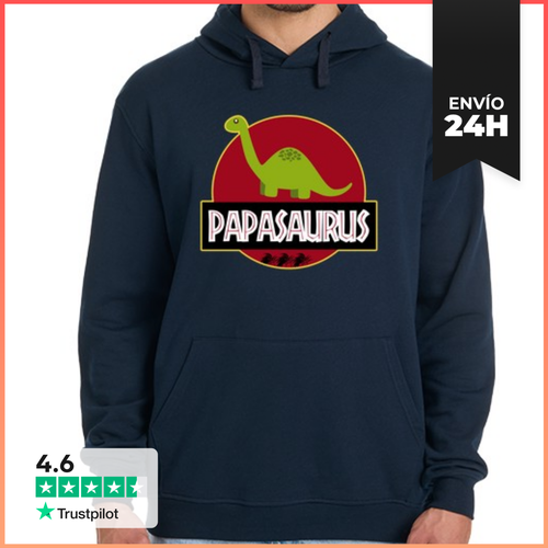 Sudadera Unisex Con Capucha Papasaurus LaTostadora - latostadora.com - Modalova