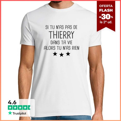 Camiseta Hombre Manga Corta Thierry regalo humor laTostadora - latostadora.com - Modalova