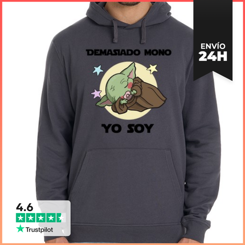 Sudadera Unisex Con Capucha Bebe Yoda Mono LaTostadora - latostadora.com - Modalova