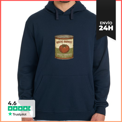Sudadera Unisex Con Capucha Conserva De Tomates Vintage Rústica - latostadora.com - Modalova