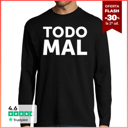Camiseta Hombre Manga Larga Todo mal laTostadora - latostadora.com - Modalova