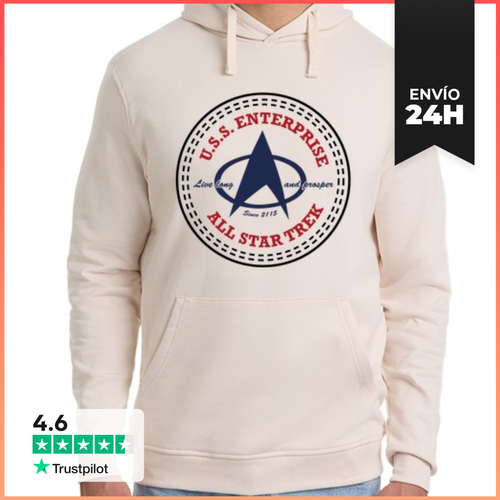 Sudadera Unisex Con Capucha All Star Trek LaTostadora - latostadora.com - Modalova