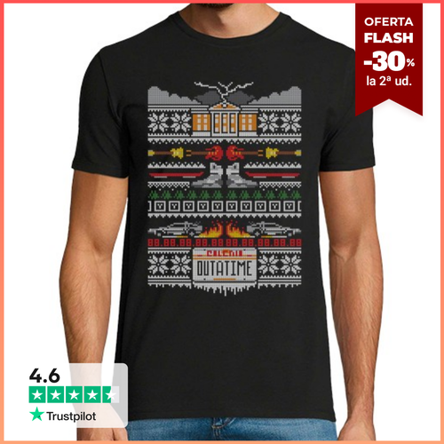 Camiseta Hombre Manga Corta una puntada en el tiempo / de vuelta - latostadora.com - Modalova