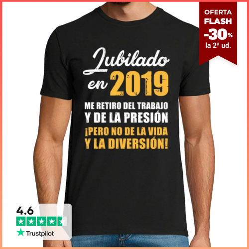 Camiseta Hombre Manga Corta Jubilado en 2019 laTostadora - latostadora.com - Modalova