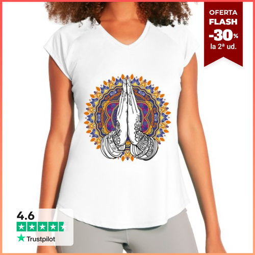Camiseta Mujer Deportiva Mandala hands laTostadora - latostadora.com - Modalova