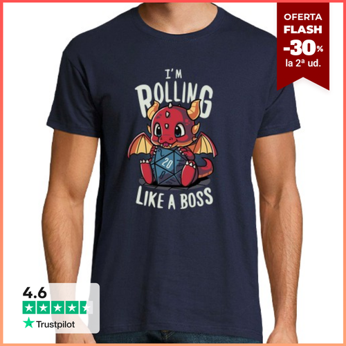 Camiseta Hombre Manga Corta Rolling like a boss laTostadora - latostadora.com - Modalova
