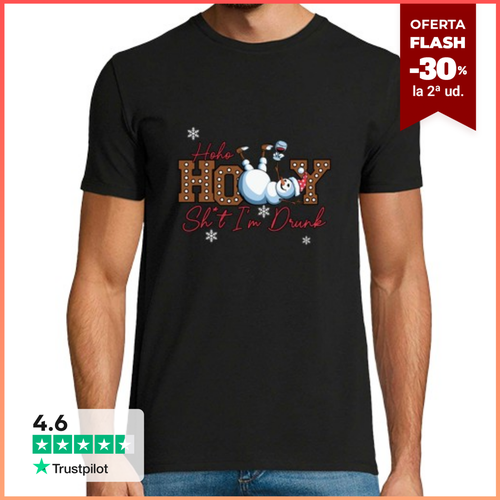 Camiseta Hombre Manga Corta ho ho holly sh tim borracho - latostadora.com - Modalova