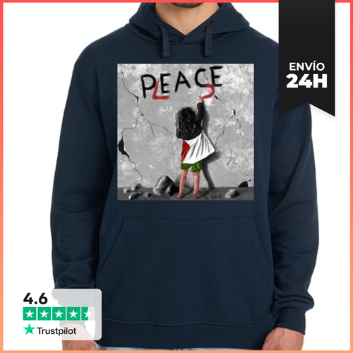 Sudadera Unisex Con Capucha Palestina Peace Please LaTostadora - latostadora.com - Modalova