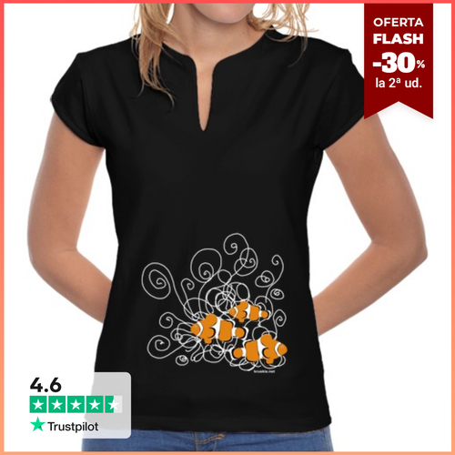 Camiseta Mujer Cuello Mao Clownfish laTostadora - latostadora.com - Modalova