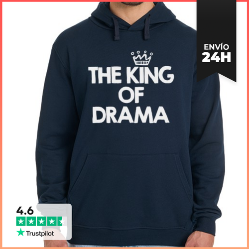 Sudadera Unisex Con Capucha El Rey Del Drama LaTostadora - latostadora.com - Modalova