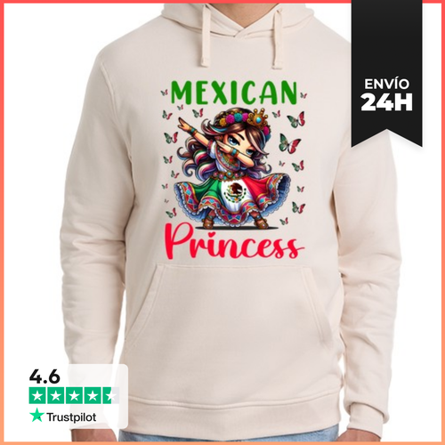 Sudadera Unisex Con Capucha Bandera De Princesa Mexicana Mexicana - latostadora.com - Modalova