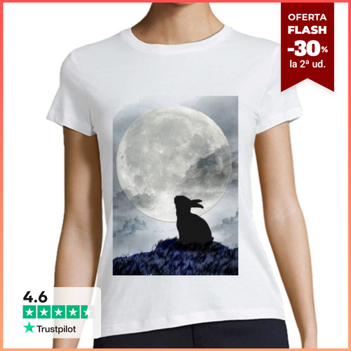 Camiseta Mujer Manga Corta conejo-lobo laTostadora - latostadora.com - Modalova