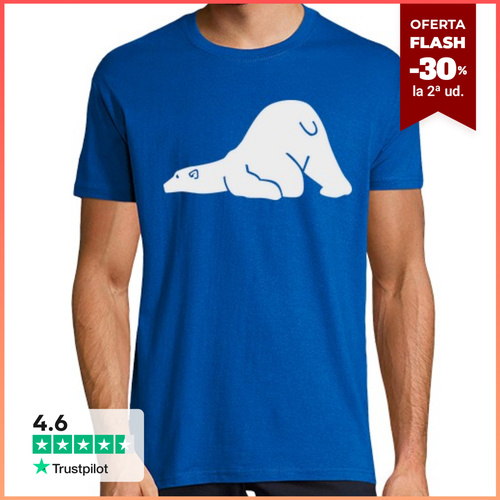 Camiseta Hombre Manga Corta oso polar blanco laTostadora - latostadora.com - Modalova