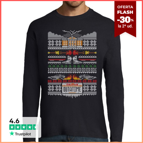 Camiseta Hombre Manga Larga una puntada a tiempo de manga larga - latostadora.com - Modalova