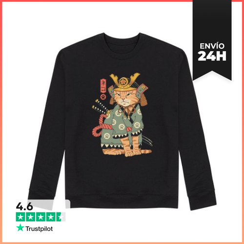 Sudadera Unisex Neko Samurai LaTostadora - latostadora.com - Modalova