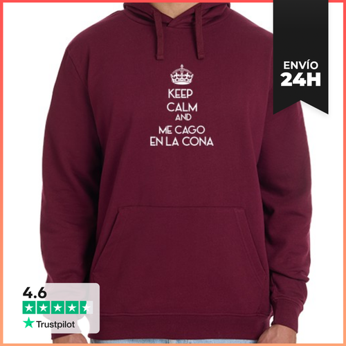 Sudadera Unisex Con Capucha Keep Calm LaTostadora - latostadora.com - Modalova