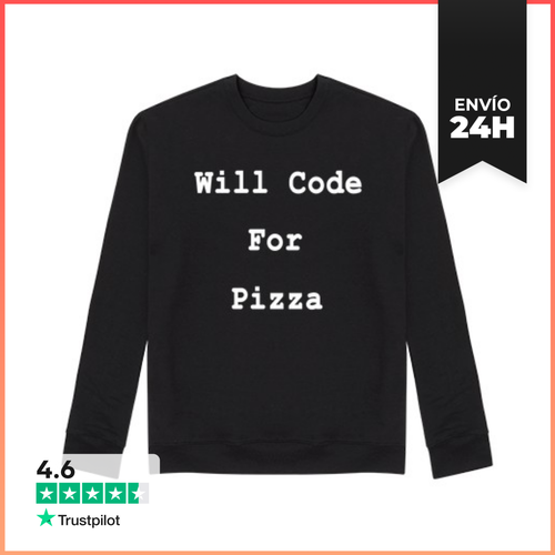 Sudadera Unisex Will Code For Pizza LaTostadora - latostadora.com - Modalova