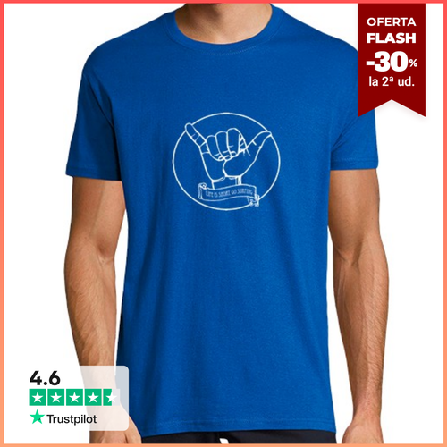 Camiseta Hombre Manga Corta Life is short, go surfing laTostadora - latostadora.com - Modalova