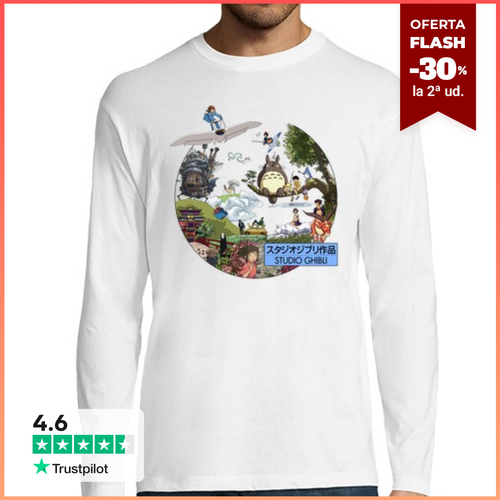 Camiseta Hombre Manga Larga Studio Ghibli II - MorganaArt - latostadora.com - Modalova
