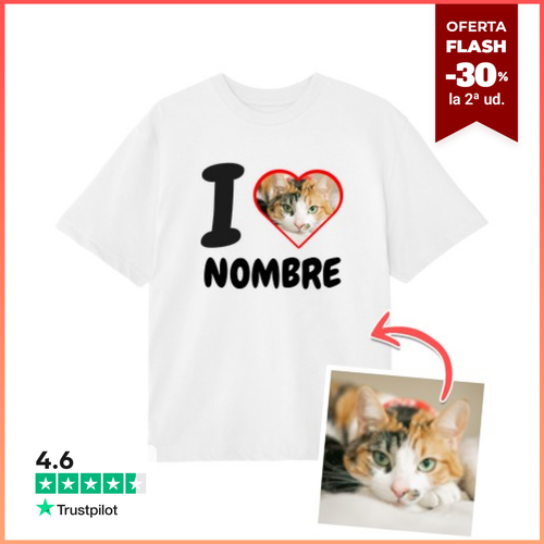 Camiseta Oversize camiseta oversize i love foto texto - latostadora.com - Modalova