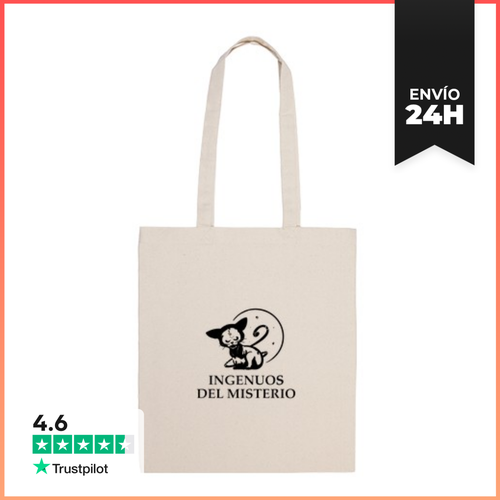 Bolsa De Tela Tote Bag Logo 2 Ingenuos Del Misterio Negro - latostadora.com - Modalova