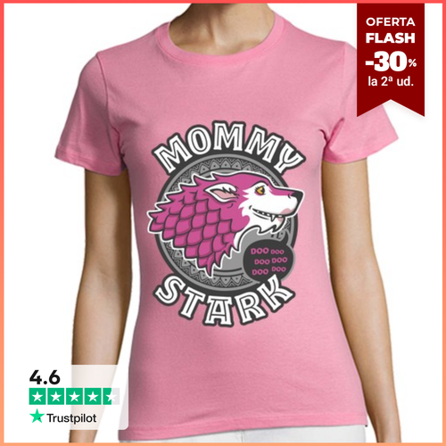 Camiseta Mujer Manga Corta Mommy Stark trazo laTostadora - latostadora.com - Modalova