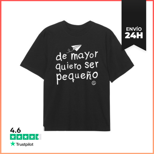 Camiseta Oversize De Mayor Quiero Ser Pequeño LaTostadora - latostadora.com - Modalova
