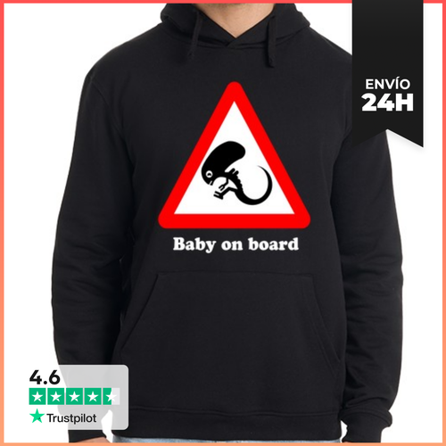 Sudadera Unisex Con Capucha Baby On Board LaTostadora - latostadora.com - Modalova