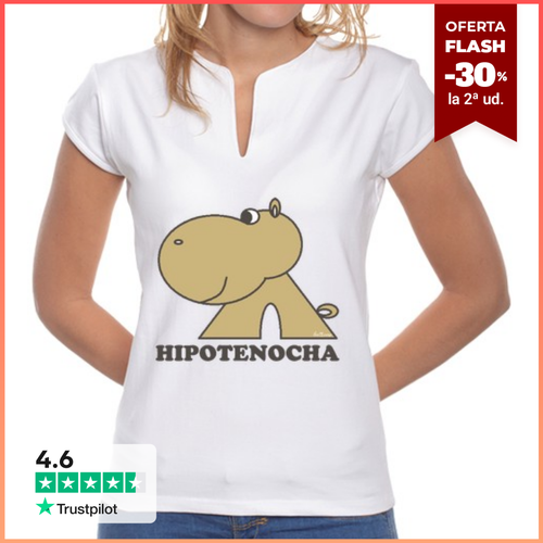 Camiseta Mujer Cuello Mao Hipotenocha básica grande mujer cuello - latostadora.com - Modalova