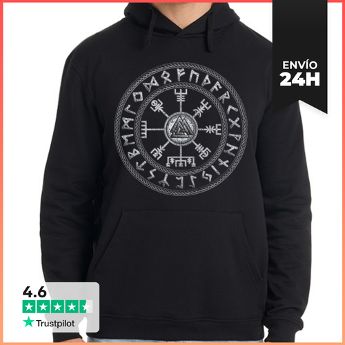 Sudadera Unisex Con Capucha Viking Compass LaTostadora - latostadora.com - Modalova