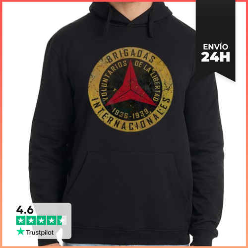 Sudadera Unisex Con Capucha Brigadas Internacionales V02 - latostadora.com - Modalova