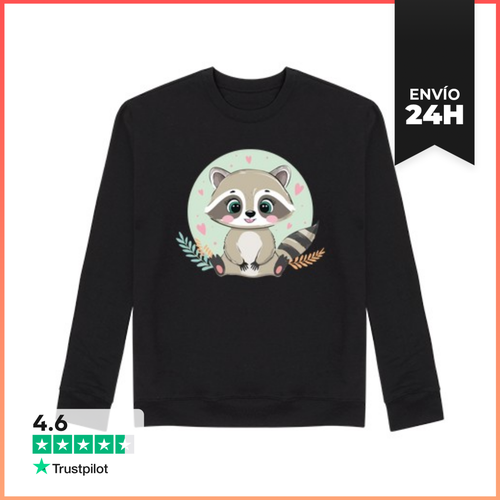 Sudadera Unisex Mapache Kawaii LaTostadora - latostadora.com - Modalova