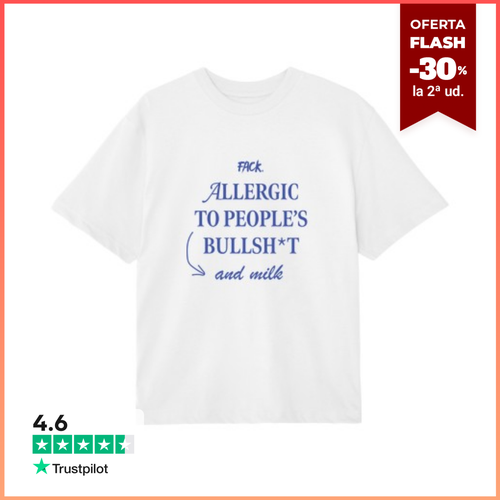 Camiseta Oversize Allergic to Milk Camiseta Oversize blanca - latostadora.com - Modalova