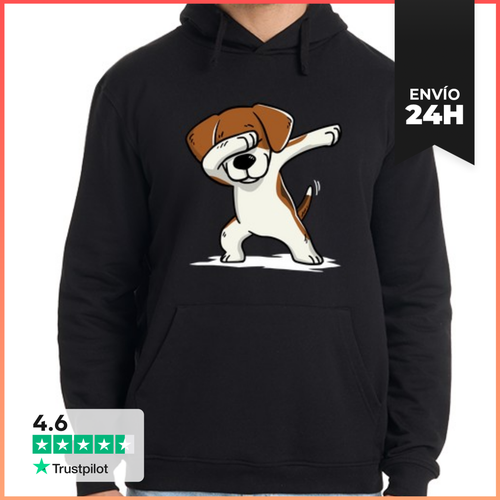 Sudadera Unisex Con Capucha Perro Beagle DAB! LaTostadora - latostadora.com - Modalova