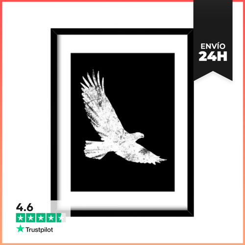 Cuadro Con Marco Vertical Águila LaTostadora - latostadora.com - Modalova