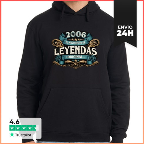 Sudadera Unisex Con Capucha 2006 El Movimiento De Leyendas - latostadora.com - Modalova