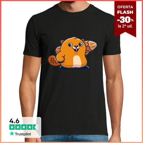 Camiseta Hombre Manga Corta lindo castor laTostadora - latostadora.com - Modalova