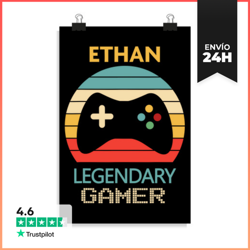 Póster Vertical Regalo Personalizado Nombre Ethan LaTostadora - latostadora.com - Modalova