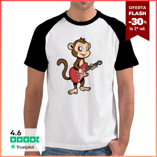 Mono de dibujos animados tocando la gui laTostadora - latostadora.com - Modalova