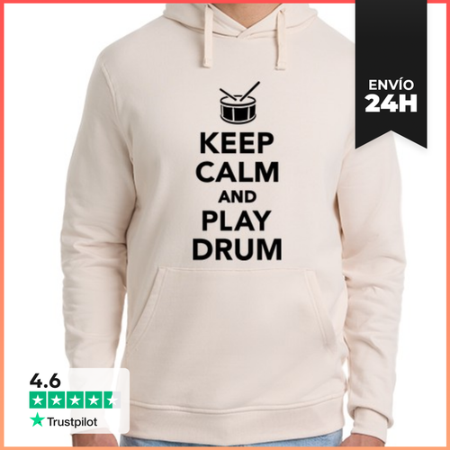 Sudadera Unisex Con Capucha Mantén La Calma Y Toca El Tambor - latostadora.com - Modalova