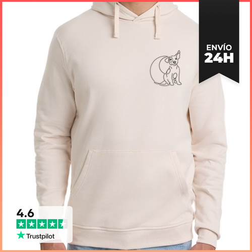 Sudadera Unisex Con Capucha Dog Back And Front LaTostadora - latostadora.com - Modalova